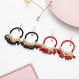 Bohemian Tassel Earrings Ethnic Style Geometric Statement Jewelry