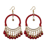 Bohemian Tassel Earrings Ethnic Style Geometric Statement Jewelry