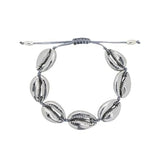 Bohemian Shell Beach Jewelry Silver Shell Bangles