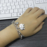 Bohemian Silver Elephant Bracelet Women's Jewelry