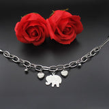 Bohemian Silver Elephant Bracelet Women's Jewelry