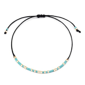 Small Acrylic Beads Ankle Bracelet Ethnic Foot Jewelry