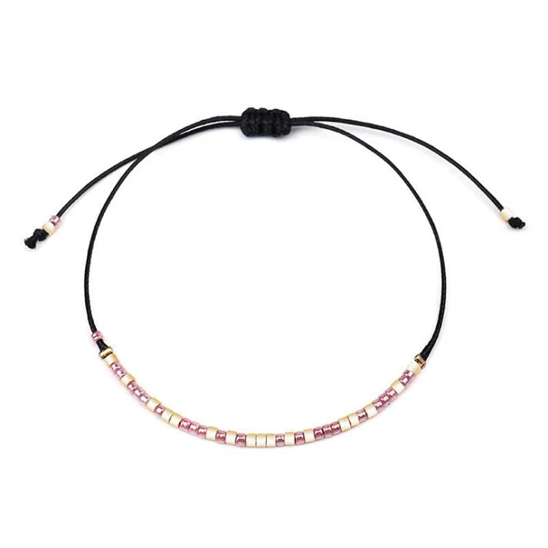 Small Acrylic Beads Ankle Bracelet Ethnic Foot Jewelry