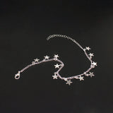 Bohemian Star Tassels Anklets for Women Charms Summer Link Chain Ankle Bracelet