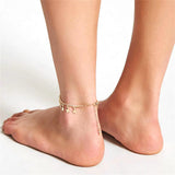 Bohemian Star Tassels Anklets for Women Charms Summer Link Chain Ankle Bracelet
