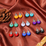 Bohemian Style Charms Antique Silver Multicolor Drop Pendants
