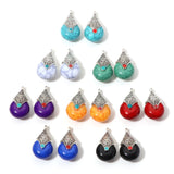 Bohemian Style Charms Antique Silver Multicolor Drop Pendants
