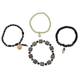 Bohemian Crystal Bead Bracelet Multi-Color Folding Ethnic Party Jewelry