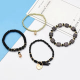 Bohemian Crystal Bead Bracelet Multi-Color Folding Ethnic Party Jewelry