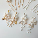 Bohemian Style Hair Pin Ceramic Flower Headpiece