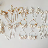 Bohemian Style Hair Pin Ceramic Flower Headpiece