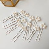 Bohemian Style Hair Pin Ceramic Flower Headpiece