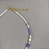 Boho Pearl Beaded Necklace for Women