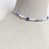 Boho Pearl Beaded Necklace for Women