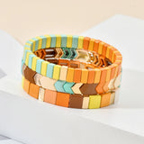 Boho Summer Bracelet Friendship Enamel Tile Bangles Jewelry