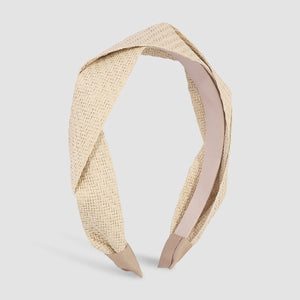Boho Straw Woven Braided Headband for Women