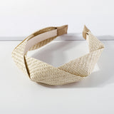 Boho Straw Woven Braided Headband for Women