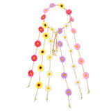 Bohemian Sunflower Garland Floral Wreath Daisy Headband for Women