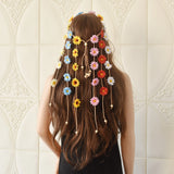 Bohemian Sunflower Garland Floral Wreath Daisy Headband for Women