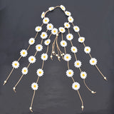 Bohemian Sunflower Garland Floral Wreath Daisy Headband for Women