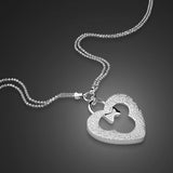 Boho Sweet Heart Necklaces 925 Silver Star Mickey Pendant Chokers