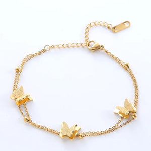 Bohemian Butterfly Chain Bracelets for Women Men