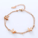 Bohemian Butterfly Chain Bracelets for Women Men