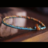 Boho Tiger Eye Peace Bracelet Bangle Multicolor Thread Friendship Bracelet