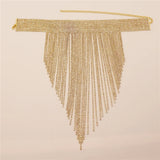 Bohemian Tassel Necklace Rhinestone Crystal Choker Women Party Jewelry