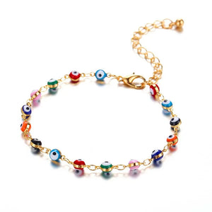 Bohemian Eyes Beads Anklets Evil Eye Pendant Anklet Bracelet