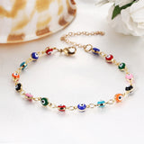 Bohemian Eyes Beads Anklets Evil Eye Pendant Anklet Bracelet