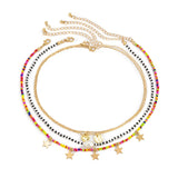 Boho Vintage Rice Beads Necklace with Tassel