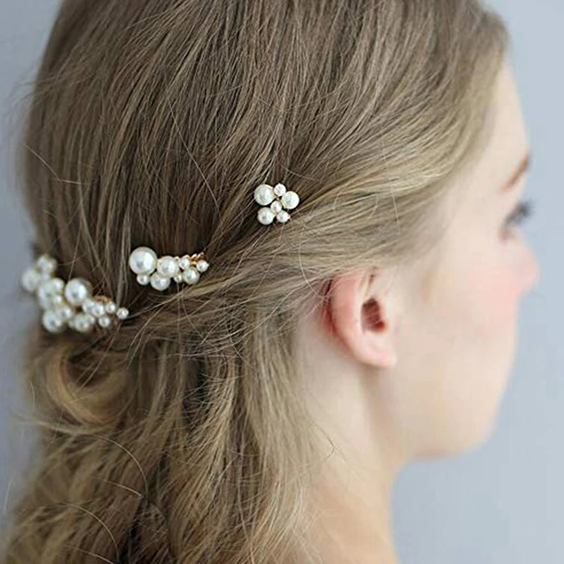 Vintage Pearl Jewelry Set & Hair Comb Wedding Accessories