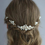 Bohemian Vintage Pearl Jewelry Set Hair Comb Wedding Hair Accessories