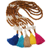 Boho Vintage Turquoise Pendant Long Necklace Tassel Hang Women Gift