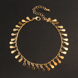 Bohemian Water Drop Anklet Leg Chain Tassel Foot Jewelry