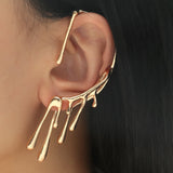Crystal Rhinestone Ear Cuff Wrap Stud Clip Earrings - Elegant Butterfly Jewelry