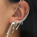 Crystal Rhinestone Ear Cuff Wrap Stud Clip Earrings - Elegant Butterfly Jewelry