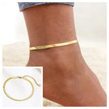 Bohemian Women Beach Anklet Stainless Steel Layered Ankle Bracelet