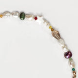 Bohemian Women Charming Pearls Necklace Crystal Beads Mix And Match Wild Choker