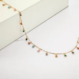 Bohemian Women Necklace Choker Tassel Charm Colorful