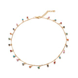 Bohemian Women Necklace Choker Tassel Charm Colorful