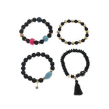Boho Beach Tassel Bead Bracelet for Women