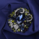 Bohemian Crystal Glass Rhinestone Brooch Jewelry