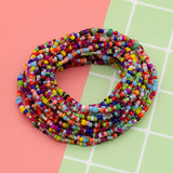 Bohemian Ethnic 6-Piece Waist Chain Glass Beads Belly Waist Chain