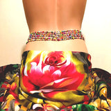 Bohemian Ethnic 6-Piece Waist Chain Glass Beads Belly Waist Chain