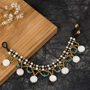 Bohemian Ethnic Turquoise Garden Cake Female Anklet