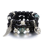 Boho Beaded Bracelet for Women Handmade with Multi-Color Beads