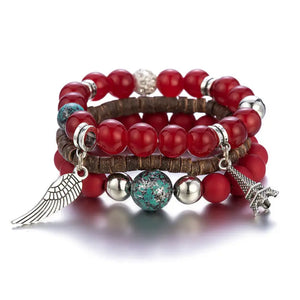 Boho Beaded Bracelet for Women Handmade with Multi-Color Beads