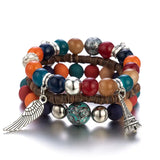Boho Beaded Bracelet for Women Handmade with Multi-Color Beads